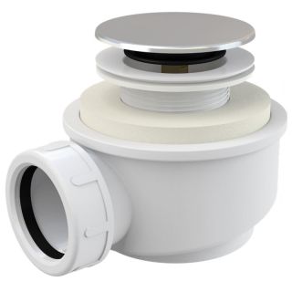 Сифон для душевого поддона AlcaPlast клик-клак низкий A476